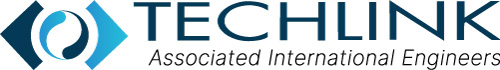 Logo of Techlink Associated International Engineers, white background