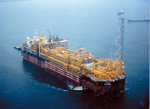 FPSO ship at sea